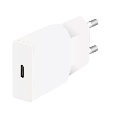 Caricatore Alimentatore GaN USB-C&trade (PD) da Muro 20W Bianco