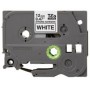 BROTHER NASTRO LAMINATO DA 12MM (8M) NERO SU BIANCO