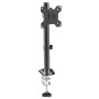 Supporto da Scrivania con Morsetto per Monitor 13-32'' Braccio Corto Inclinabile