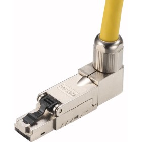 Plug RJ45 Cat.6A Schermato STP Tooless Angolato 90&deg
