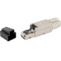 Plug RJ45 Cat.8 Schermato STP Tooless
