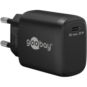 Caricatore Alimentatore GaN USB-C&trade PD da Muro 25W Nero