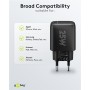 Caricatore Alimentatore GaN USB-C&trade PD da Muro 25W Nero