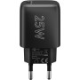 Caricatore Alimentatore GaN USB-C&trade PD da Muro 25W Nero