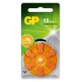 Blister 6 Batterie a Bottone PR48 ZA13 AC13 DA13 per Protesi Acustiche