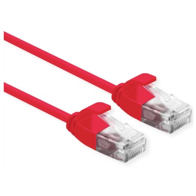 ROLINE UTP DATA CENTER PATCHCORD CAT.6A CLASS EA LSOH SLIM ROSSO 5M