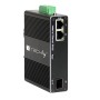 Convertitore Ethernet Industriale Gigabit 2 porte RJ45 a 1 porta SFP Non Gestito