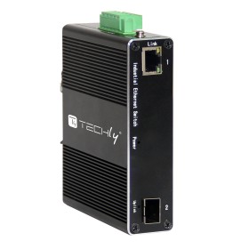 Convertitore Ethernet Industriale Gigabit 1 porta RJ45 a 1 porta SFP Non Gestito