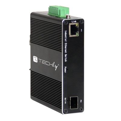 Convertitore Ethernet Industriale Gigabit 1 porta RJ45 a 1 porta SFP Non Gestito