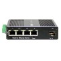 Convertitore Ethernet Industriale Gigabit 4 porte RJ45 a 1 porta SFP Non Gestito