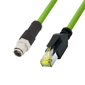 Cavo di Rete Industriale M12 RJ45 Cat. 6A SFTP PUR 2m