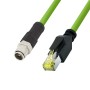 Cavo di Rete Industriale M12 RJ45 Cat. 6A SFTP PUR 1,5m