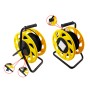 Cavo Patch Cat.7 Plug RJ45 S/FTP TPE con Avvolgicavo 60m Nero