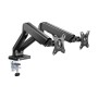 Supporto da Scrivania Doppio Monitor 17-32'' con Molla a Gas Nero