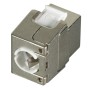Frutto Keystone RJ45 Cat.6A 10Gigabit FTP 180&deg Toolless con Otturatore