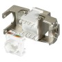 Frutto Keystone RJ45 Cat.6A 10Gigabit FTP 180&deg Toolless con Otturatore
