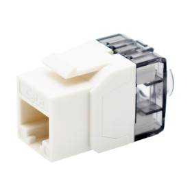 Frutto Keystone RJ45 Cat.6 UTP 180&deg Toolless Bianco