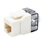 Frutto Keystone RJ45 Cat.6 UTP 180&deg Toolless Bianco