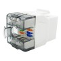Frutto Keystone RJ45 Cat.6 UTP 180&deg Toolless Bianco