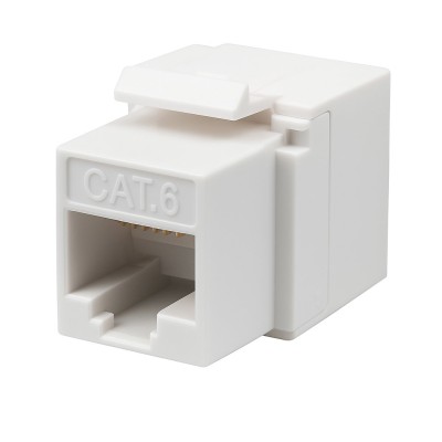 Frutto Keystone RJ45 Cat.6 UTP 180&deg Toolless Bianco
