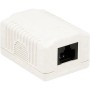 Presa a Muro con 1 Frutto RJ45 Cat.6A UTP Beige
