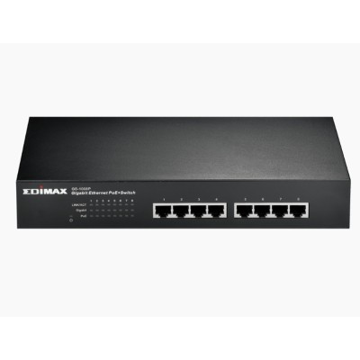 Switch PoE+ Gigabit Ethernet 8 Porte 10 MBit/s, GS-1008P