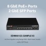 Smart Switch Web 10 porte Gigabit PoE+ 2 porte SFP, GS-5208PLG V2
