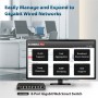 Smart Switch Web Gigabit 8 porte, GS5008E