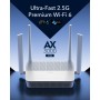 Mesh Router Wi-Fi 6 AX3000 Dual Band 2,5 Gbps WAN, WR3000H
