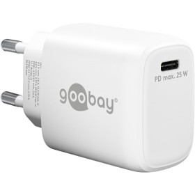 Caricatore Alimentatore GaN USB-C&trade PD da Muro 25W Bianco