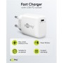 Caricatore Alimentatore GaN USB-C&trade PD da Muro 25W Bianco
