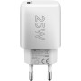 Caricatore Alimentatore GaN USB-C&trade PD da Muro 25W Bianco