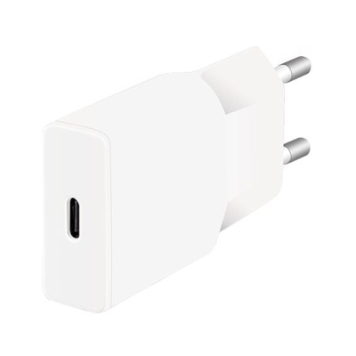 Caricatore Alimentatore GaN USB-C&trade (PD) da Muro 30W Bianco