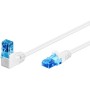 Cavo di rete Patch Connettore Angolato 90&deg CCA Cat.6A UTP 2m Bianco