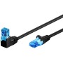 Cavo di rete Patch Connettore Angolato 90&deg CCA Cat.6A UTP 0,25m Nero