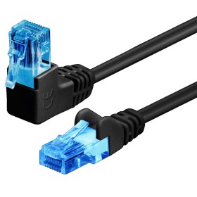 Cavo di rete Patch Connettore Angolato 90&deg CCA Cat.6A UTP 2m Nero