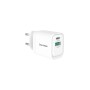 VULTECH CARICATORE ADATTATORE UNIVERSALE, 1 X TYPE-C PD30 E 1 X USB QC3.0, GAN PPS 33W, BIANCO COMPA