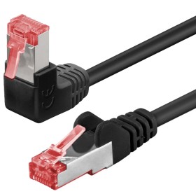 Cavo di rete Patch Connettore Angolato 90&deg Rame Cat.6 S/FTP 3m Nero