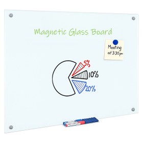 Lavagna Magnetica in Vetro Bianco 88x120 cm