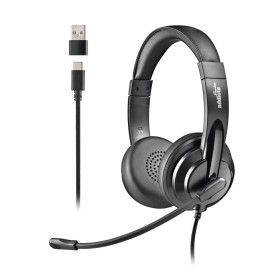 NGS CUFFIE STEREO USB-C CON CONTROLLO DEL VOLUME E ADATTATORE USB