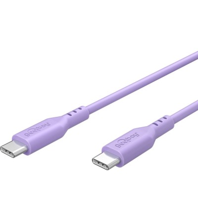 Cavo USB-C&trade Maschio/Maschio USB 2.0 in Silicone 1,5 metri Viola