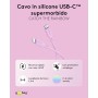 Cavo USB-C&trade Maschio/Maschio USB 2.0 in Silicone 1,5 metri Rosa