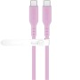 Cavo USB-C&trade Maschio/Maschio USB 2.0 in Silicone 1,5 metri Rosa
