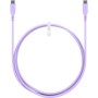 Cavo USB-C&trade Maschio/Maschio USB 2.0 in Silicone 1,5 metri Viola