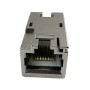 Accoppiatore RJ45 Cat6A 8P8C Femmina/ Femmina 10G STP Silver