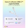 Cavo USB-C&trade Maschio/Maschio USB 2.0 in Silicone 1,5 metri Bianco