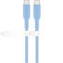 Cavo USB-C&trade Maschio/Maschio USB 2.0 in Silicone 1,5 metri Azzurro