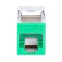 Frutto Keystone RJ45 Cat.6A 10G Slim STP Toolless Verde