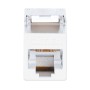 Frutto Keystone RJ45 Cat.6A 10G Slim STP Toolless Bianco