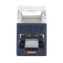 Frutto Keystone RJ45 Cat.6A 10G Slim STP Toolless Nero